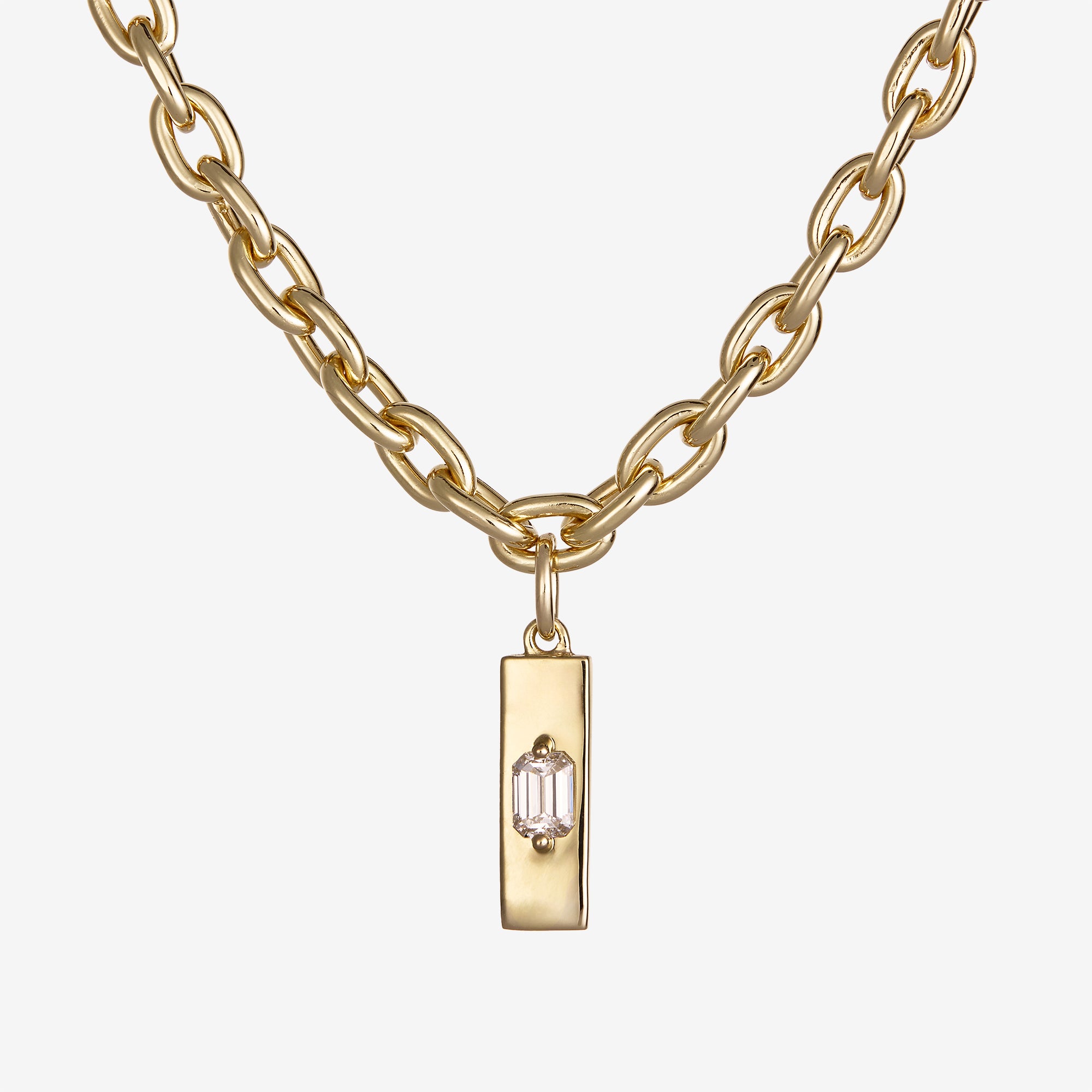 Elevate Emerald Chain Necklace